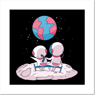 Cute Astronauts Posters and Art